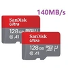Image de Lot de 2 Carte mémoire Micro SD SDXC microSDXC 128Go TF carte Classe 10 U A1 140Mb/s nouveauté 2022