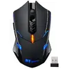Image de Souris Gamer Sans Fil VicTsing 2.4Ghz Souris Optique USB 7 Boutons pour Jeux avec 5 DPI Réglables(800, 1200, 1600, 2000, 2400) (Noir)