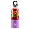 Image de Juicer Blender Portable 500 Ml Electrique Rechargeable Avec USB Chargeur Câble Pour Fruits Légumes Violet