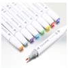 Image de Kit de 80 Feutres Marqueur Huile-alcool Double 1mm-6mm 80 Couleurs Graphique + Sac de Crayon pour la conception de l'architecture Blanc