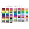 Image de OHP Kit de 80 Feutres Marqueur Huile-alcool Double 1mm-6mm 80 Couleurs Graphique + Sac de Crayon pour la conception de paysage Blanc