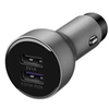 Image de AP38 - Adaptateur d'alimentation pour voiture - 27.5 Watt - 5 A - QC - 2 connecteurs de sortie (USB) - sur le câble : USB-C - argent
