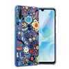 Image de - Coque de protection pour téléphone portable - polyuréthanne thermoplastique (TPU) - bleu fleur - pour Huawei P30 lite