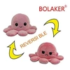 Image de Poulpe en peluche réversible double face 10*20cm, Rose clair + rose