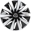Image de Enjoliveurs Lazio 16 pouces ABS noir / argent lot de 4