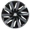 Image de moyeux de moyeu Lazio 14 pouces ABS noir / gris lot de 4