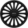 Image de chapeaux de roues Torino 16 pouces ABS noir lot de 4
