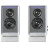 Image de QR65 BLANC - Haut-parleur actif (70 W), design avec effets lumineux RVB, 3 ports de charge rapide USB TurboGaN et sortie caisson de basses, blanc