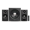 Image de Enceintes bibliothèque amplifiées 2.1 S355DB - Caisson 8" sans fil - 150W Tri-Amp Hi-Res - Bluetooth 6.0 LDAC - Noir