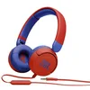 Image de JBL JR310   Casque filaire avec micro pour enfants   Léger, confortable et pliable   Avec volume limité à 85 dB   Livré avec un jeu d’autocollants   Rouge en occasion ou reconditionné