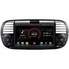 Image de Autoradio GPS Carplay Android Auto Android 10 2Go RAM 16Go ROM compatible Fiat 500 Abarth 2007-2013 Noir
