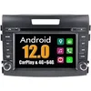 Image de Autoradio CarPlay GPS Android Auto Multimédia Bluetooth 4Go RAM 64Go ROM pour Honda CRV CR-V (2012-2015)