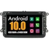 Image de Autoradio GPS CarPlay Android Auto 4Go RAM 64Go ROM pour Volkswagen VW Skoda Seat RNS510 RCD510 RNS810 Multimédia Bluetooth