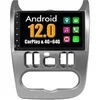 Image de Autoradio Android Carplay GPS 4Go RAM 64Go ROM Multimédia Bluetooth pour Renault Logan Sandero Lada Duster 2008-2012 Argent