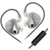Image de Ecouteurs kz-castor HIFI courbes avec microphone (câble 3,5 mm dans l'oreille)