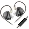 Image de Ecouteurs kz-castor HIFI courbé avec microphone (dans l'oreille - câble 3,5 mm - version basse fréquence)