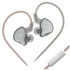Image de Ecouteurs KZ EDCX HIFI courbés avec microphone gris (In ear - sensibilité 103±3db)