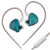 Image de Ecouteurs KZ EDCX HIFI courbés avec microphone bleu marine (In ear - sensibilité 103±3db)