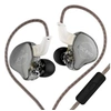 Image de Ecouteurs KZ EDC PRO HIFI courbés avec microphone gris (In ear - sensibilité 108db)