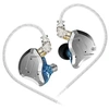 Image de Ecouteurs KZ-ZS10 PRO HIFI courbés bleus (In ear - sensibilité 111db)