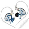 Image de Ecouteurs KZ-ZS10 PRO HIFI courbés avec microphone bleu lavande (In ear - sensibilité 111db)