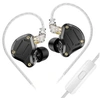 Image de Ecouteurs KZ-ZS10 PRO 2 HIFI courbés avec microphone noir (In ear - sensibilité 108±3db)