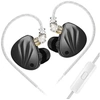 Image de Ecouteurs KZ KRILA HIFI courbés avec microphone noir (In ear - sensibilité 106±3db)