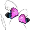Image de Ecouteurs KZ-ZST X HIFI courbés avec microphone coloré (In ear - sensibilité 107db)
