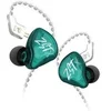 Image de Ecouteurs KZ-ZST X HIFI courbés verts (In ear - sensibilité 107db)