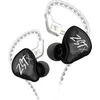 Image de Ecouteurs KZ-ZST X HIFI courbés noirs (In ear - sensibilité 107db)