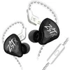 Image de Ecouteurs KZ-ZST X HIFI courbés avec microphone noir (In ear - sensibilité 107db)