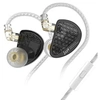 Image de Ecouteurs KZ AS16 PRO HIFI courbés avec microphone noir (In ear - sensibilité 114±3db)