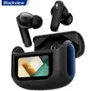 Image de Ecouteurs Bluetooth AirBuds 12 - BT 5.4 écran tactile LED ANC & ENC IPX7 étanche - noir