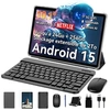 Image de Tablette Tactile TABWEE T20 10.1" RAM 24Go ROM 256Go-SD 2To, 5G WiFi, Android 15, IA Gemini 2.0,Avec Clavier,Etui,Stylet,Souris.