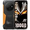 Image de FORT Téléphone Portable Incassable 6.56" 12Go+128Go 10000mAh Batterie Smartphone Android 15 NFC Dual SIM GPS - Orange