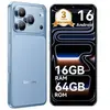 Image de Wave 7C Téléphone Portable Android 16 Smartphones,16Go+64Go/2To,32MP+13MP,5000mAh,6.56" Smartphon Pas Cher 4G Dual SIM,Bleu