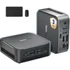Image de MP50 Mini PC avec Souris et Clavier, Ryzen 3500UWin-11 Pro,16Go+512Go SSD, Mini Ordinateur de Bureau Silencieux Wifi5 Noir