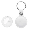 Image de Tracker Porte-clés MiTag Si Cuir Apple Find My IP67 Mili Blanc