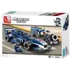 Image de Sluban Racing Team : voiture de course bleue (M38-B0351)