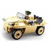 Image de Jeu de construction brique emboitable wwii 2ème guerre mondiale voiture amphibie allemande militaire armé m38 b0690 soldat articulé