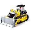Image de Jeu de construction town bulldozer sur chenille chantier M38-B0802 figurine articulé