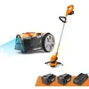 Image de Lawnmaster OcuMow®16 Tondeuses Robot sans câble périmétrique Coupe 250 m² de Gazon avec 2 Batterie Evitement d’Obstacles, Faible Bruit VBRM16 Combo en occasion ou reconditionné