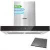 Image de COMFEE Hotte aspirante TSHM77SS-60 60 cm Classe A+++ Hotte aspirante en acier inoxydable 650 m³/h avec LED, système de recirculation et canalisation et filtres à charbon en occasion ou reconditionné