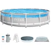 Image de Intex - 26722NP - Kit piscine tubulaire ronde Clearview 4,27 X 1,07m, Gris en occasion ou reconditionné