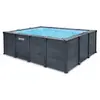 Image de Piscine tubulaire Graphite rectangulaire 4,00 x 3,00 x 1,24 m -