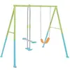 Image de Balançoire portique 2 agres face à face pour enfant Intex Vert 251x254x211 cm 44120