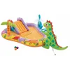 Image de Intex Dino Park Centre de Jeux Aquatiques Gonflable, Toboggan avec Base rembourrée, arroseur d'eau, 54 kg Max, 201 x 157 x 69 cm, kit de réparation (56139) en occasion ou reconditionné