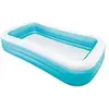 Image de Piscine gonflable rectangulaire Family pour enfant Bleu et Blanc
