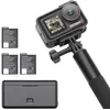 Image de DJI Bundle Aventure Osmo Action 5 Pro, Caméra d’Action 4K avec Capteur 1/1,3", 12 h d’Autonomie Étendue avec 3 Batt., Stabilisation, Double Écran Tactile OLED, Mini Caméra d’Action pour Voyage, Vlog en occasion ou reconditionné