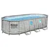 Image de Piscine Hors Sol Power Steel Swimvista - Motif Rotin Avec Hublots - 549x274x122 Cm